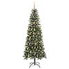 vidaXL &Aacute;rbol de Navidad artificial Verde 210 cm PVC, Pl&aacute;stico y Acero