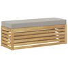 vidaXL Banco de taburete exterior Madera de Acacia S&oacute;lida Blanco