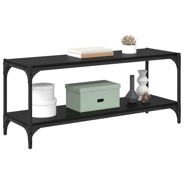 vidaXL Gabinete de TV Roble Negro 100x33x41cm