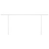 vidaXL Toldo retr&aacute;ctil manual con postes crema 5x3,5 m