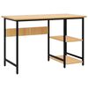 vidaXL Escritorio para ordenador MDF metal negro roble 105x50x72 cm