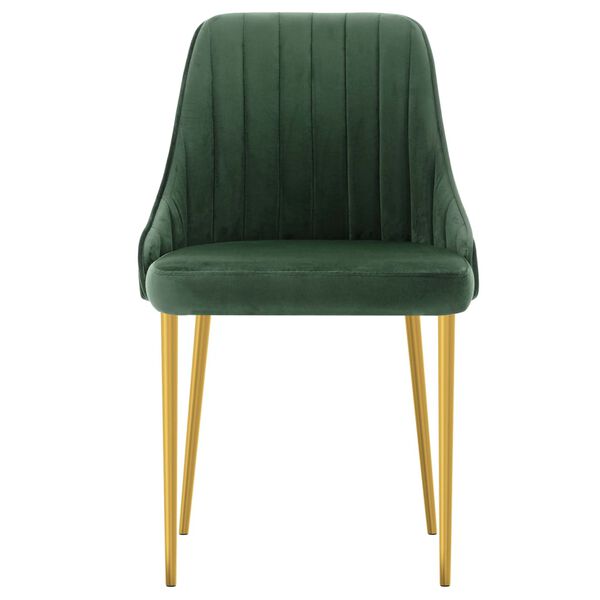 vidaXL Sillas de comedor 6 unidades terciopelo verde oscuro