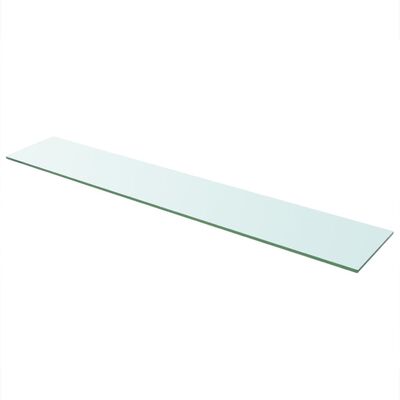 vidaXL Panel de estante vidrio claro 110x20 cm