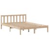 vidaXL Cama con estantería sin colchón madera maciza de pino 140x190cm