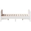 vidaXL Estructura de cama sin colch&oacute;n madera de pino blanca 150x200 cm