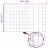 vidaXL Valla con Poste Plateado 0,8 x 25 m Acero