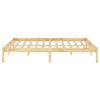 vidaXL Estructura de cama sin colch&oacute;n madera maciza 140x190 cm