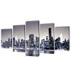 vidaXL Set decorativo de lienzos para pared perfil Nueva York 200 x 100 cm