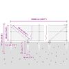 vidaXL Poste de Valla Plateado 100 x 0,4 m (malla de 50 mm) Acero