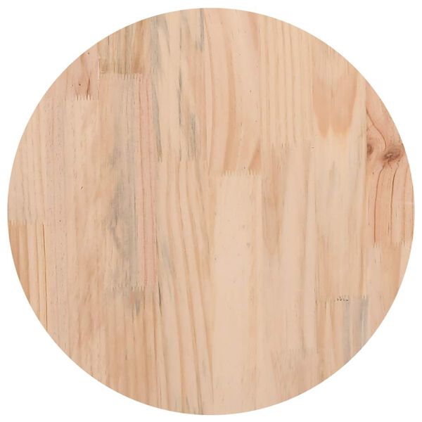 vidaXL Tablero de mesa redondo madera maciza de pino &Oslash;40x3 cm
