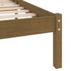 vidaXL Estructura cama sin colch&oacute;n madera maciza marr&oacute;n miel 200x200cm