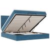 vidaXL Estructura de cama otomana colchones terciopelo azul oscuro