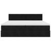 vidaXL Estructura cama otomana con colch&oacute;n terciopelo negra 200x200 cm