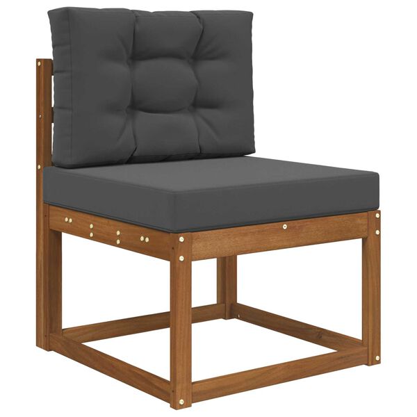 vidaXL Coj&iacute;n para sof&aacute; de exterior 2 pcs Antracita Poli&eacute;ster