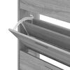 vidaXL Zapatero madera contrachapada gris Sonoma 63x24x104 cm