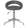 vidaXL Sillas comedor giratorias 2 unidades cuero sint&eacute;tico gris