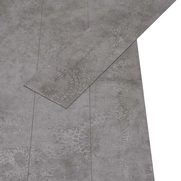 vidaXL Tableros de Suelo 36 pcs Gris Concreto 5,02 m&sup2; PVC