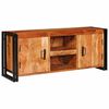 vidaXL Mueble de TV Marr&oacute;n 120 x 33 x 50 cm madera maciza de acacia