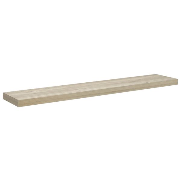 vidaXL Estante flotante de pared MDF color roble 120x23,5x3,8 cm