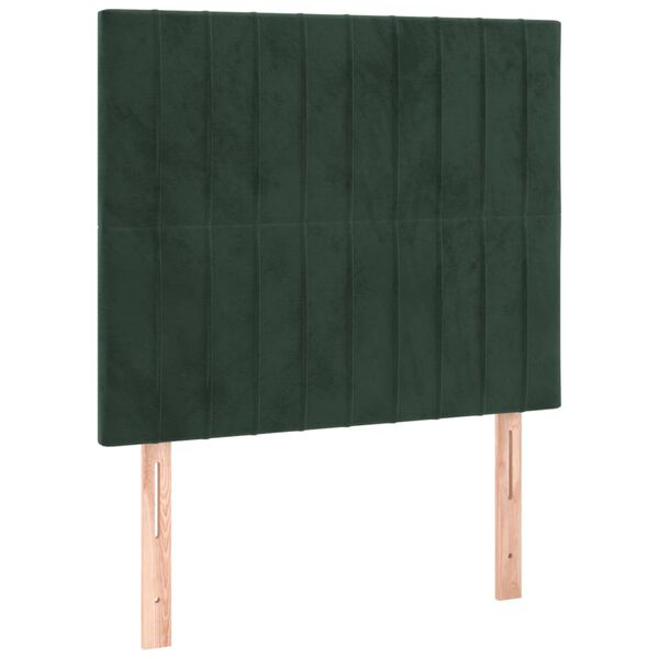 vidaXL Cabecero Terciopelo Verde Oscuro 100x5x118/128 cm
