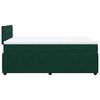 vidaXL Cama box spring con colch&oacute;n terciopelo verde oscuro 120x200 cm
