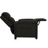 vidaXL Sillón reclinable de tela negro