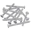 vidaXL Tornillos de Muebles 1200 uds. Plateado Acero