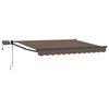vidaXL Toldo manual retr&aacute;ctil con LEDs Topo 100% Poli&eacute;ster y Aluminio