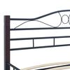 vidaXL Estructura de cama sin colchón metal negro 120x200 cm