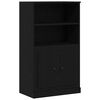 vidaXL Highboard con cajón Roble Negro 132 x 35.5 x 103.5 cm