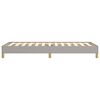 vidaXL Estructura de cama sin colch&oacute;n tela gris claro 90x200 cm
