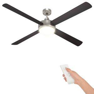 vidaXL Ventilador de Techo con Luz y Control Remoto &Oslash; 130 cm