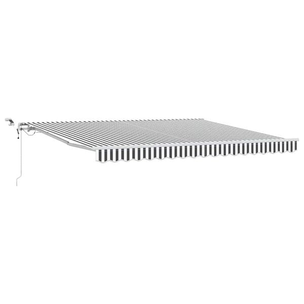 vidaXL Toldo retr&aacute;ctil autom&aacute;tico luz LED antracita blanco 400x300cm