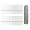 vidaXL Valla hexagonal con poste 100 x 0,4 m Acero Galvanizado Malla