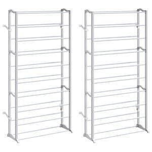 vidaXL Estante para zapatos 2 Unidades