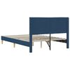 vidaXL Estructura de cama con cabecera Azul 160 x 200 cm tela