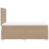 vidaXL Cama box spring con colch&oacute;n cuero sint&eacute;tico capuchino 120x200cm