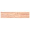 vidaXL Estante pared madera roble tratada marr&oacute;n claro 180x40x(2-4) cm