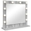 vidaXL Espejo de Tocador Rectangular Gris Sonoma 60 x 55 x 18 cm