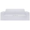 vidaXL Funda el&aacute;stica para sill&oacute;n de 2 plazas poli&eacute;ster jersey blanca