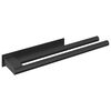 vidaXL Soporte para toallas Negro 40 x 9 x 4 cm Acero inoxidable
