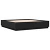 vidaXL Estructura cama con luces LED madera ingenier&iacute;a negro 200x200cm