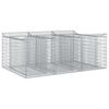 vidaXL Cama elevada de gavi&oacute;n 150 x 100 x 60 cm Acero Galvanizado
