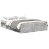 vidaXL Estructura de cama gris hormig&oacute;n 150x200 cm