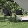 vidaXL Sillas de camping 2 uds tela Oxford negro 54x55x78 cm