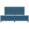 vidaXL Cama tipo Box Spring Azul Oscuro 200 x 200 cm Terciopelo