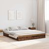 vidaXL Cama con almacenamiento con cabecera Madera Vieja 200 x 200 cm