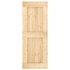 vidaXL Puerta corredera con herrajes madera maciza de pino 80x210 cm