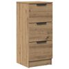 vidaXL Aparador madera de ingenier&iacute;a roble artisian 30x30x70 cm