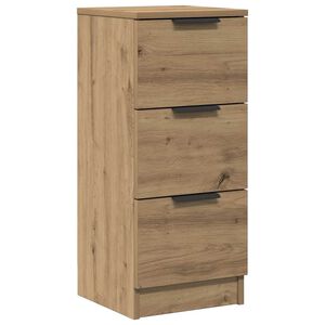 vidaXL Aparador madera de ingenier&iacute;a roble artisian 30x30x70 cm